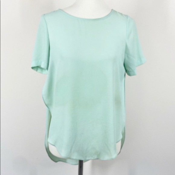 Topshop Tops - Topshop Blouse Short Sleeves Green Size 2
